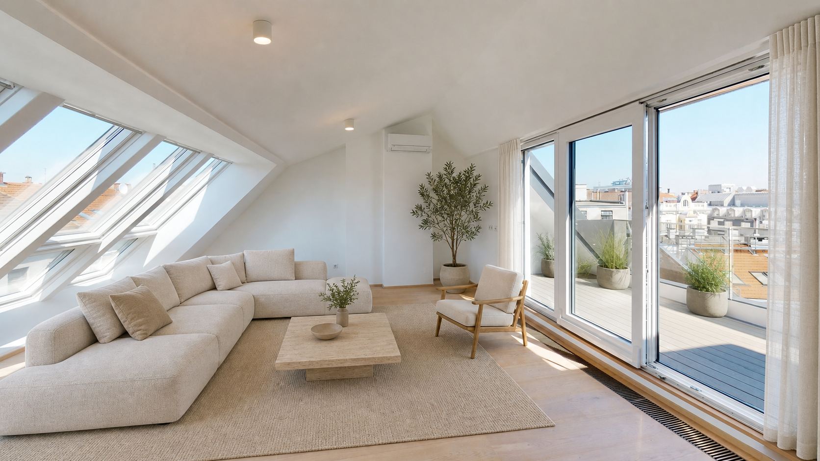 Helles Neubau-Dachgeschoss mit Terrasse in 1150 Wien
